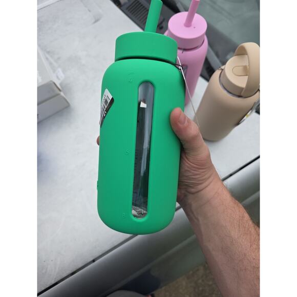 Bink 27oz Day Water Bottle Straw Cap - Emerald (NEW) - Picture 1 of 3